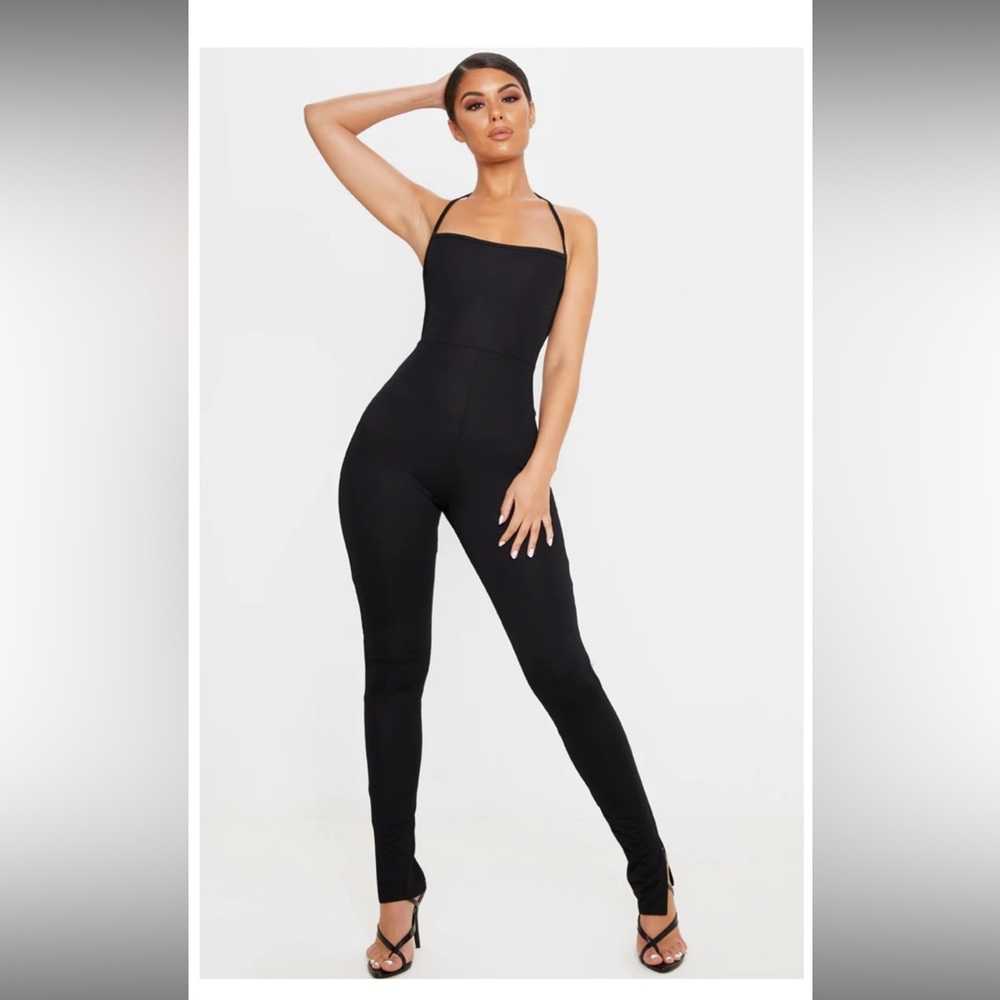 Black Pretty Little Thing Strappy Jumpsuit